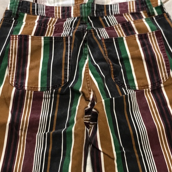 BDG Urban Outfitters Retro Striped Burron Up Overalls - Picture 6 of 13